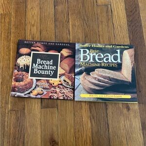 2 Better Homes and Gardens Bread Machine Recipe Collection - Black and Brown